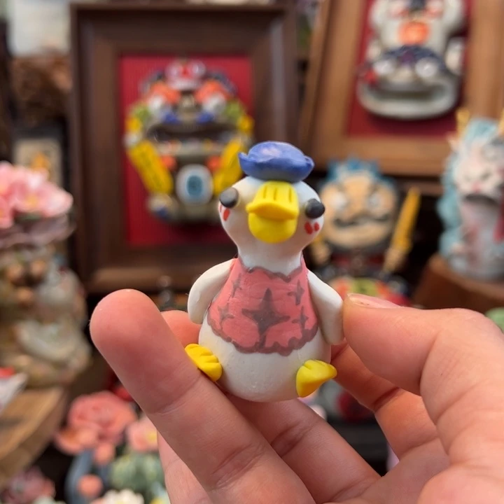 陶摆件小镇青花每日有新品