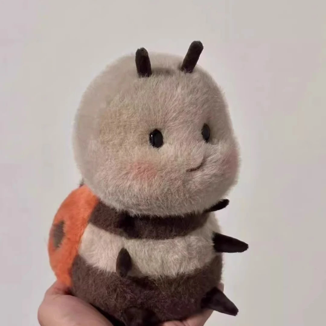 可爱七星瓢虫小玩偶公仔治愈系小蜜蜂桌伴学习搭子摆件装饰品娃娃