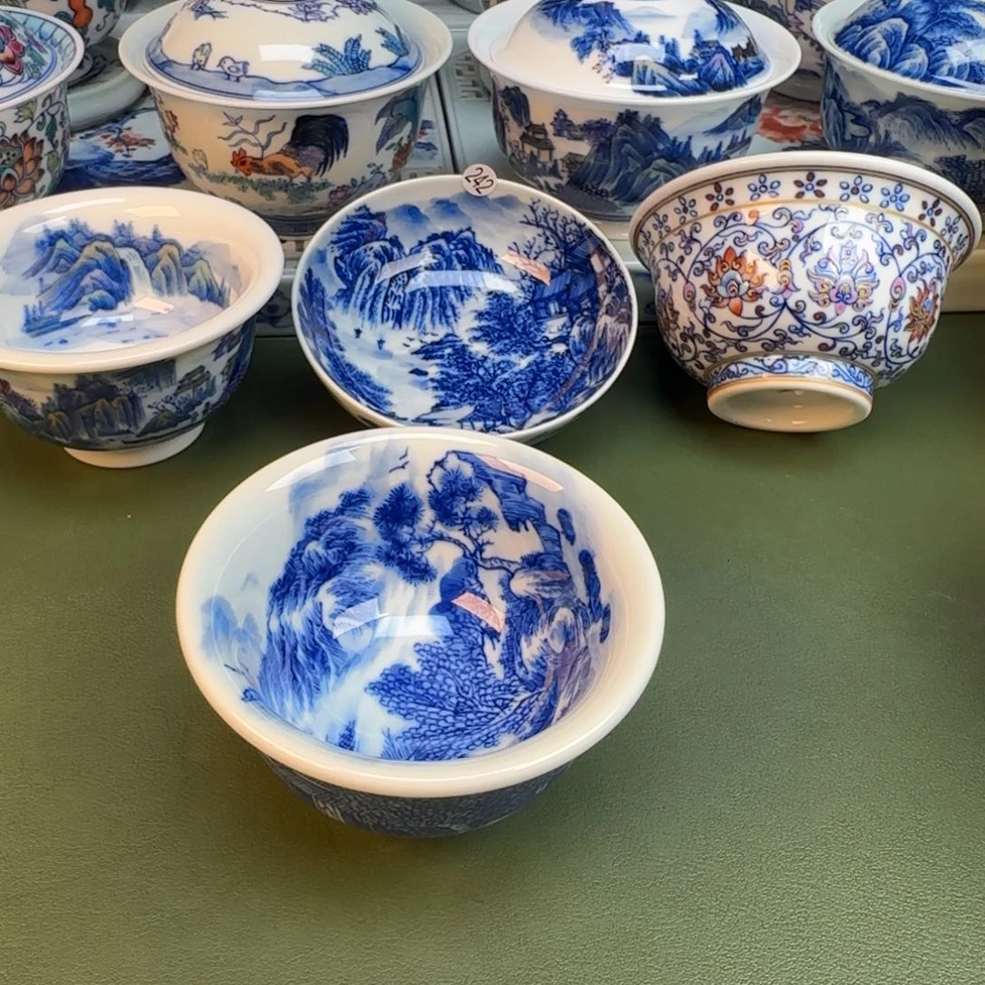 纯手工纯手绘茶具石头257