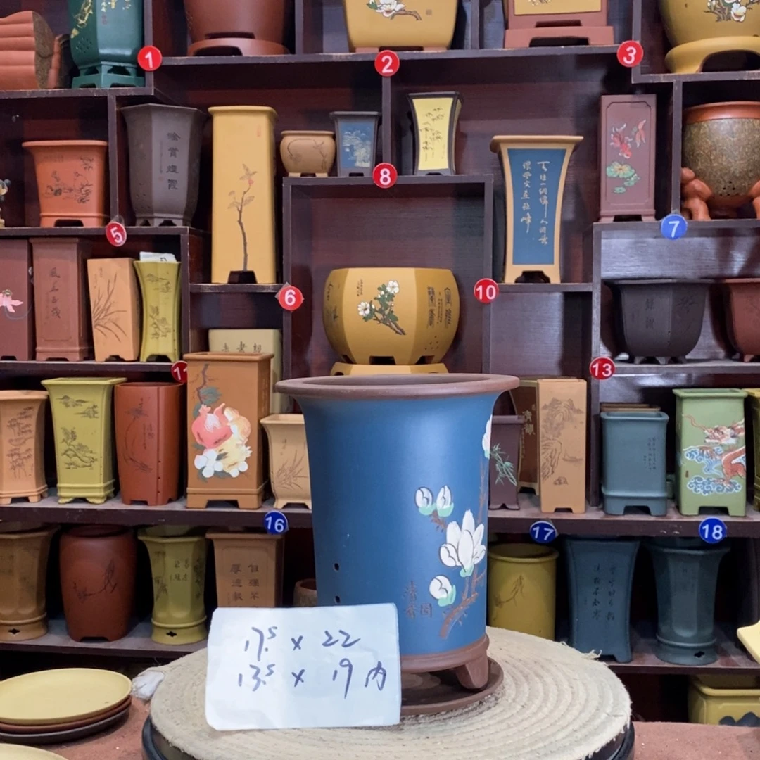 紫砂艺术紫砂花盆