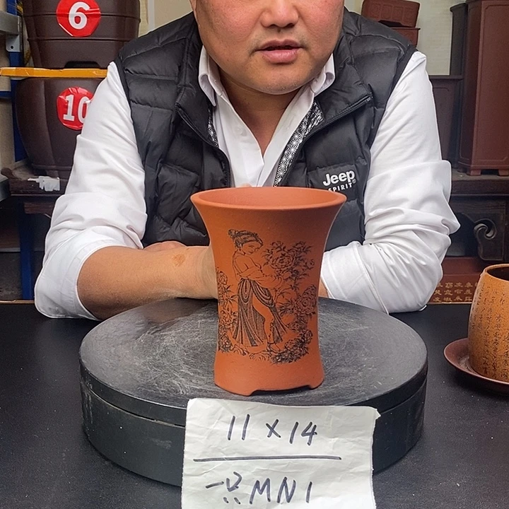 紫砂花盆货号一只MN1