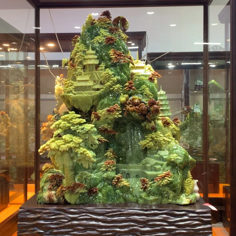 【闪购商品】未镶嵌蛇纹石玉摆件覆膜