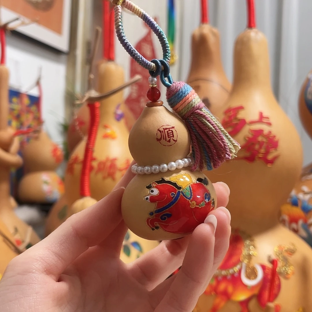 *****木葫芦福禄马挂件