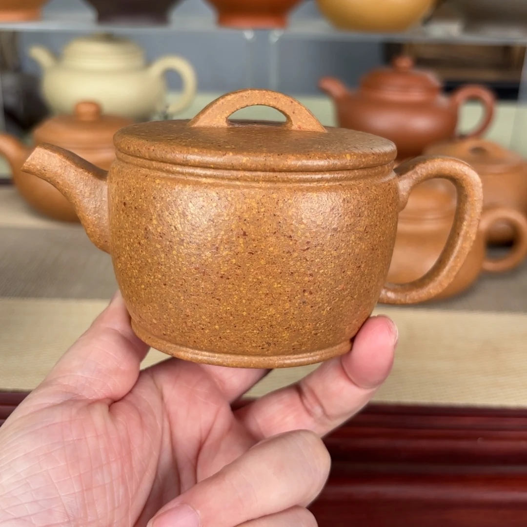 紫砂茶壶梨皮黄段汉瓦200