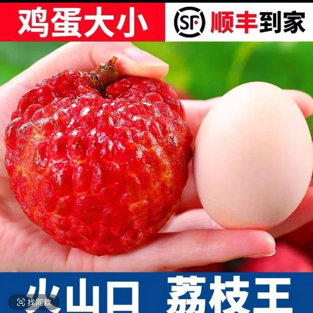 【618福利】海南空运火山口荔枝王全网破价【狂陪1000单干！！！】一箱4-4.5斤单果40克➕新鲜