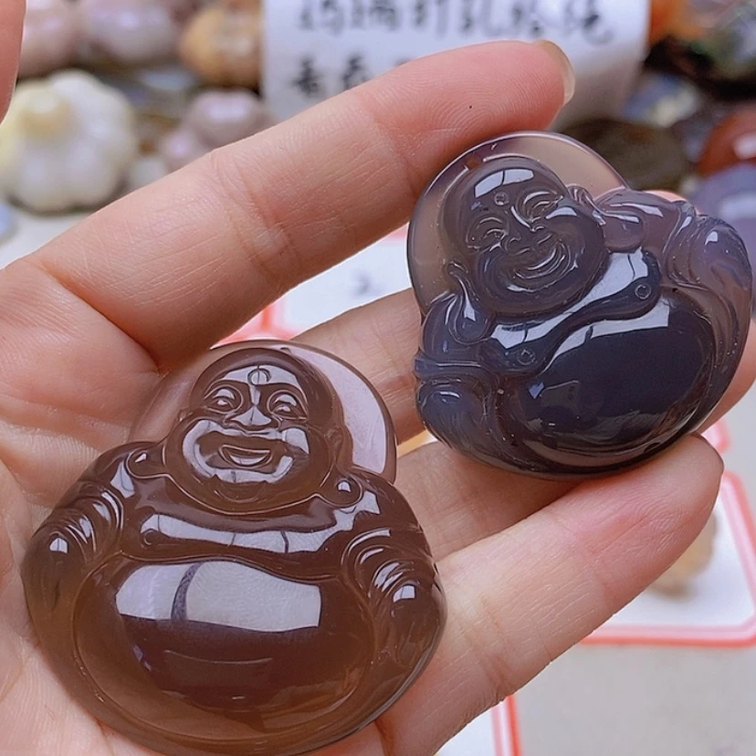 【闪购商品】未镶嵌玛瑙/玉髓珠宝半成品笑**生