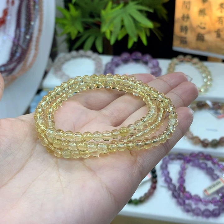 未镶嵌水晶手链4mm 多样性发一