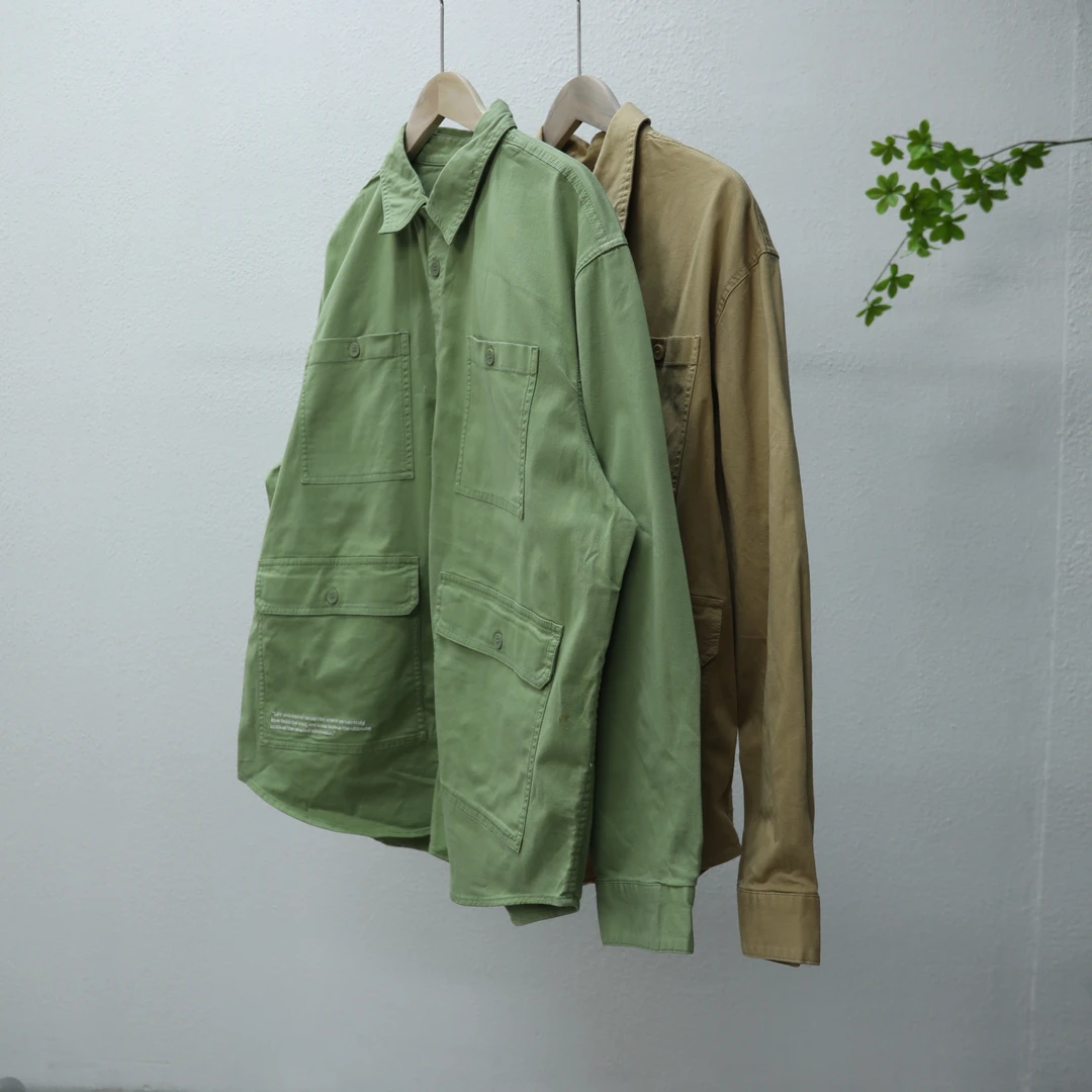 【T】潮牌男女工装宽松舒适百搭时尚外衬衫12133-A2-8