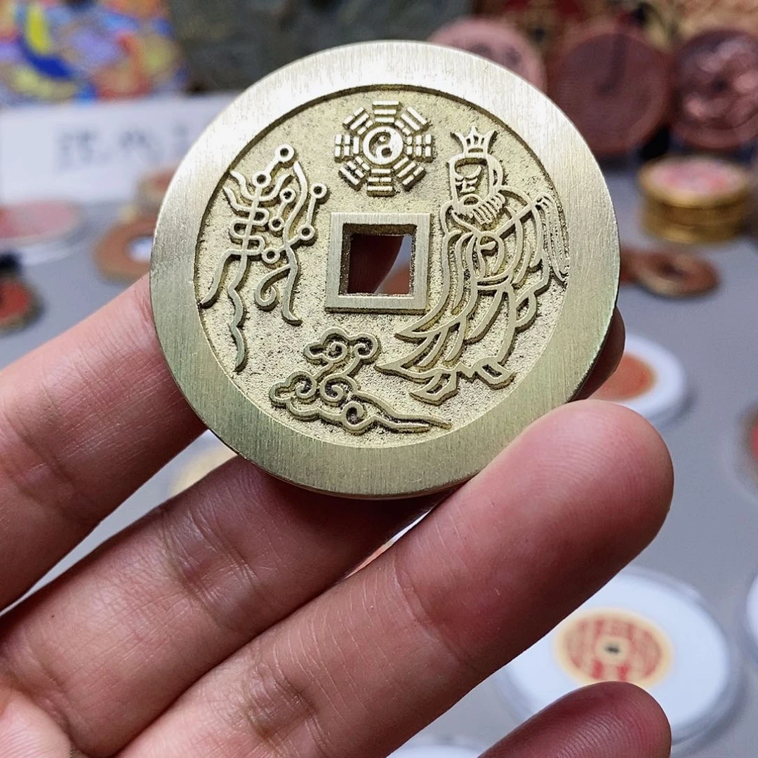 铜现代仿制工艺文创铜币