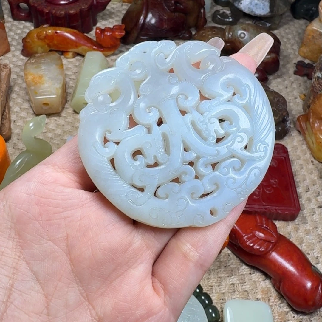 吊坠白玉菩提挂件