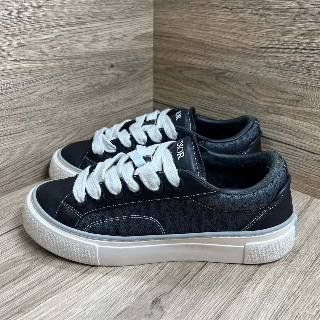 95新 DIOR/迪奥 B33 黑白满印板鞋 41码
