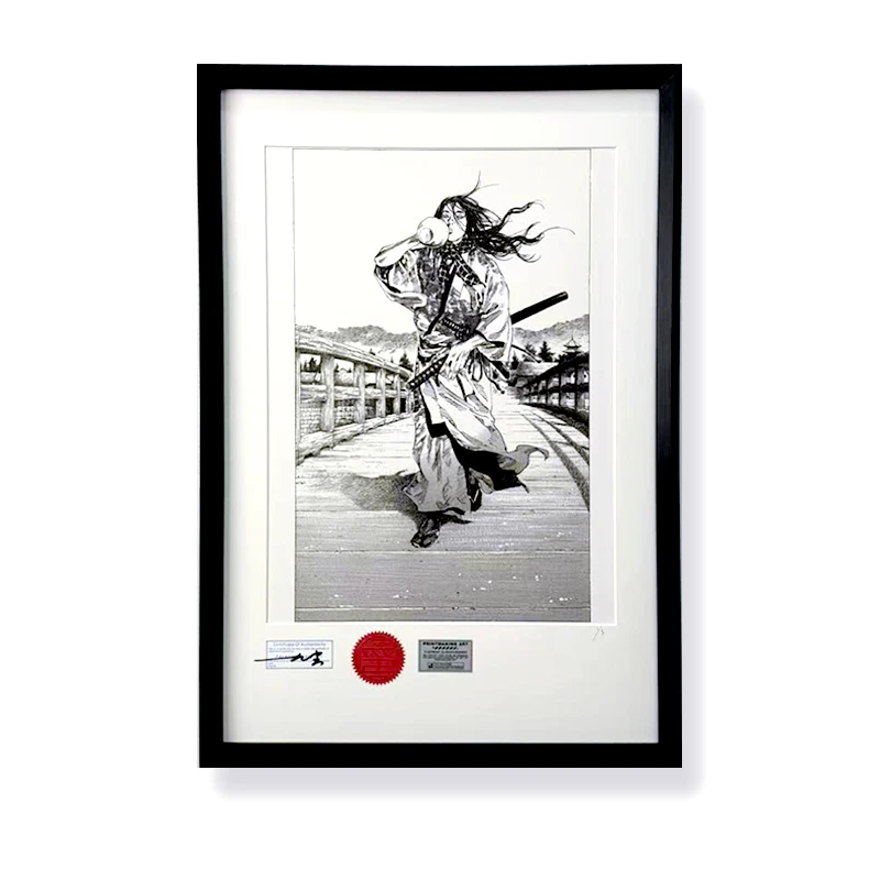 丝网画限量版潮流装饰画吉冈清十郎动漫卧室客厅挂画