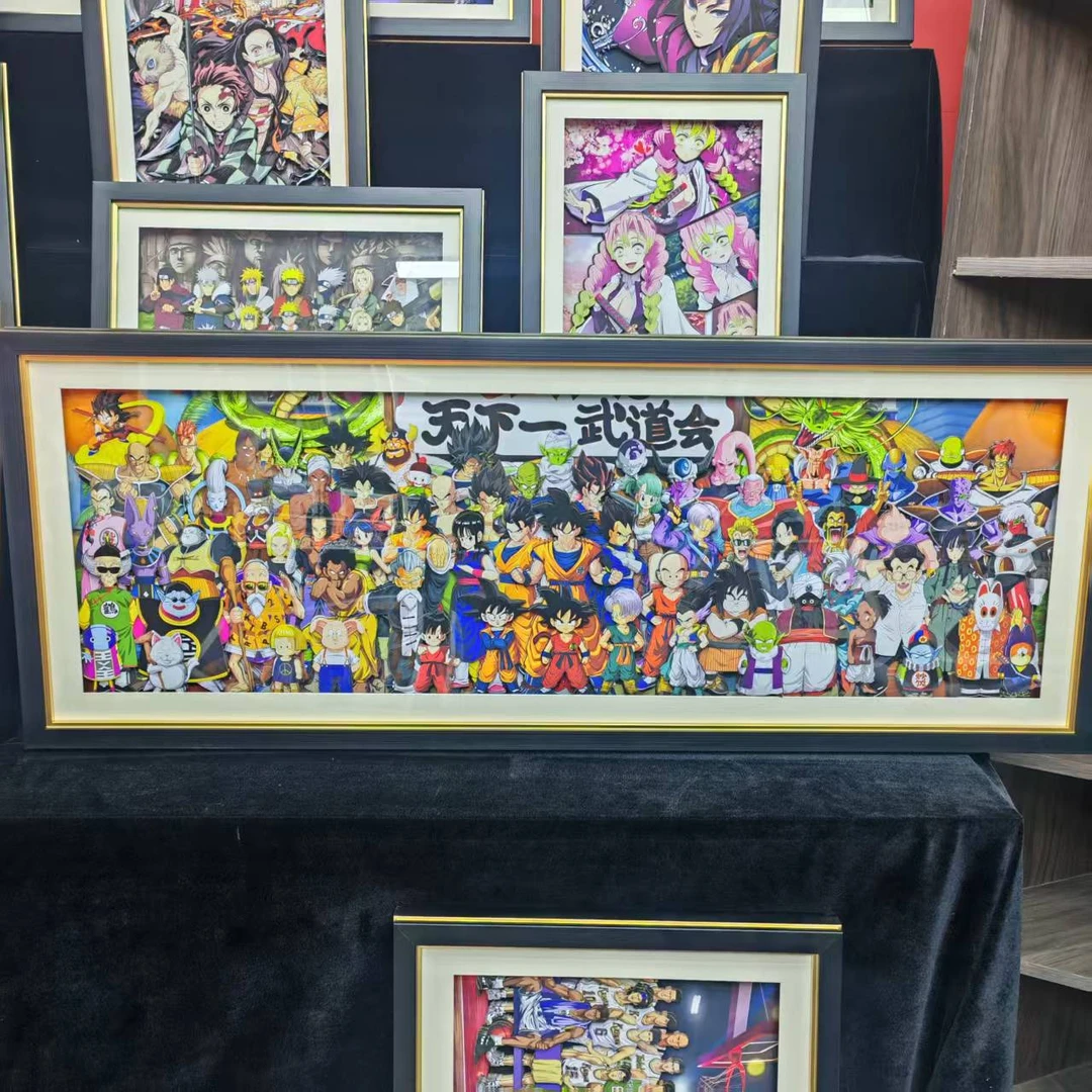 【龙珠】70*28天下一武道会立体镂空装饰画摆件T0083
