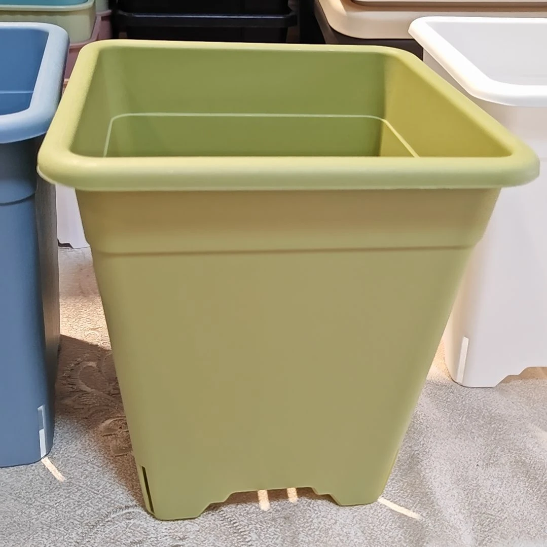 控根方盆外口径18高20，绿色无拖五个