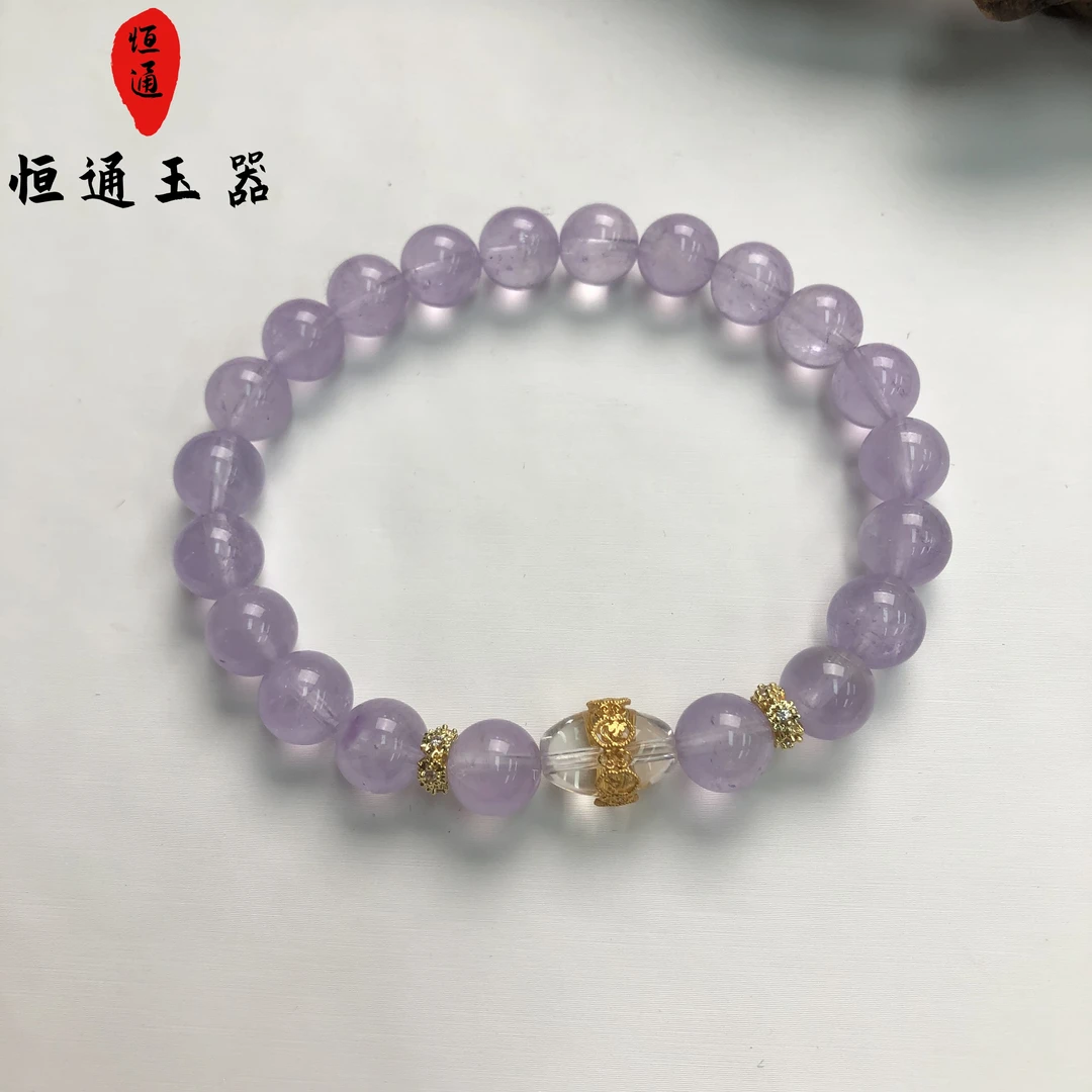 薰衣草水晶手串规格约8mm-1-88