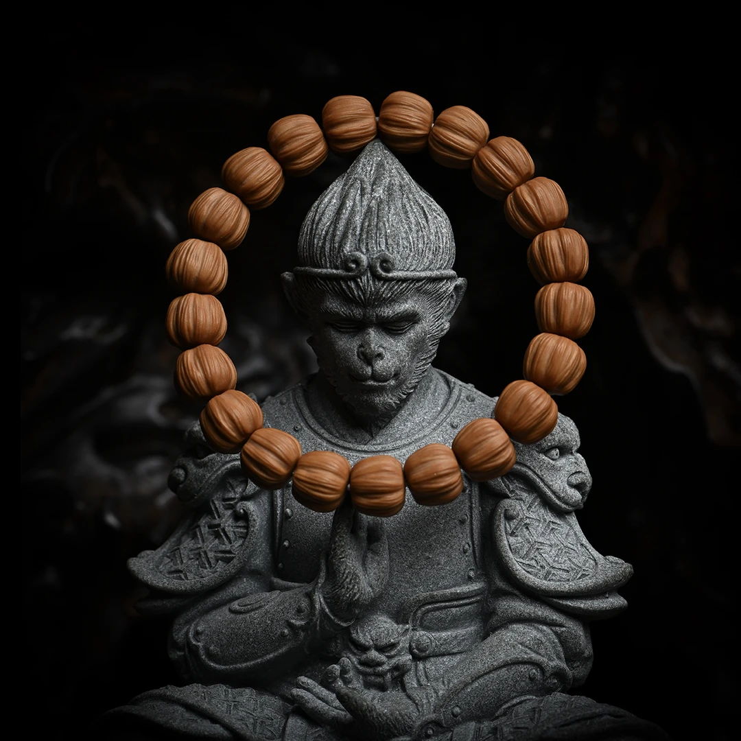 （七喜专属）黑核桃猴头雕刻菠萝蜜