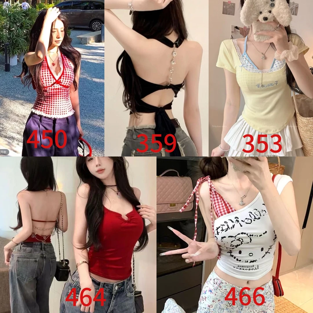 301-487吊带背心带胸垫