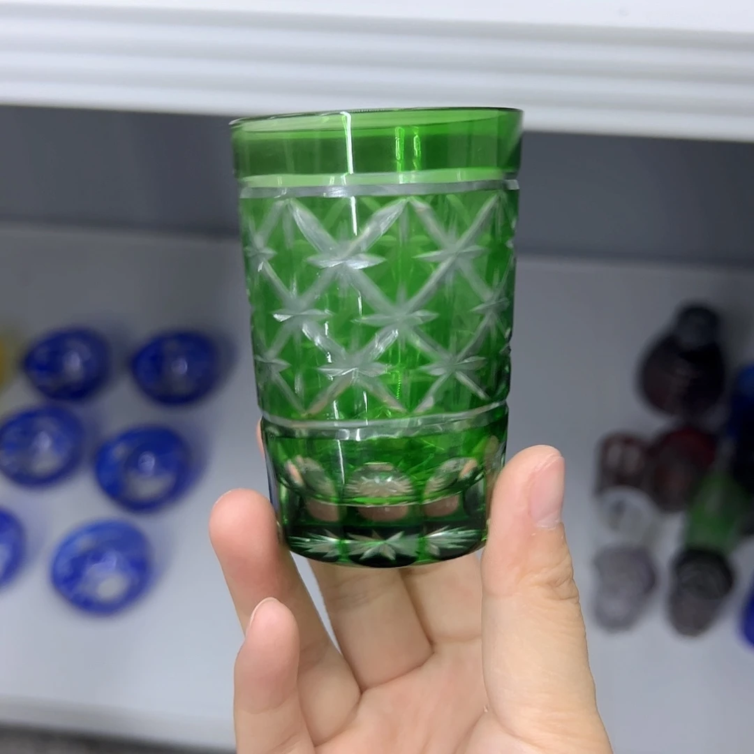 水晶玻璃平底款微瑕一个