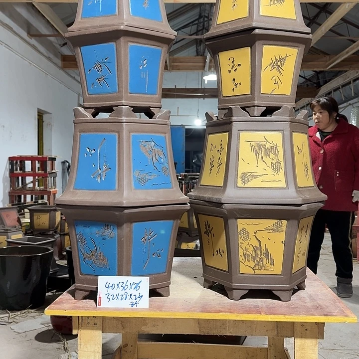 紫砂花盆紫砂花盆