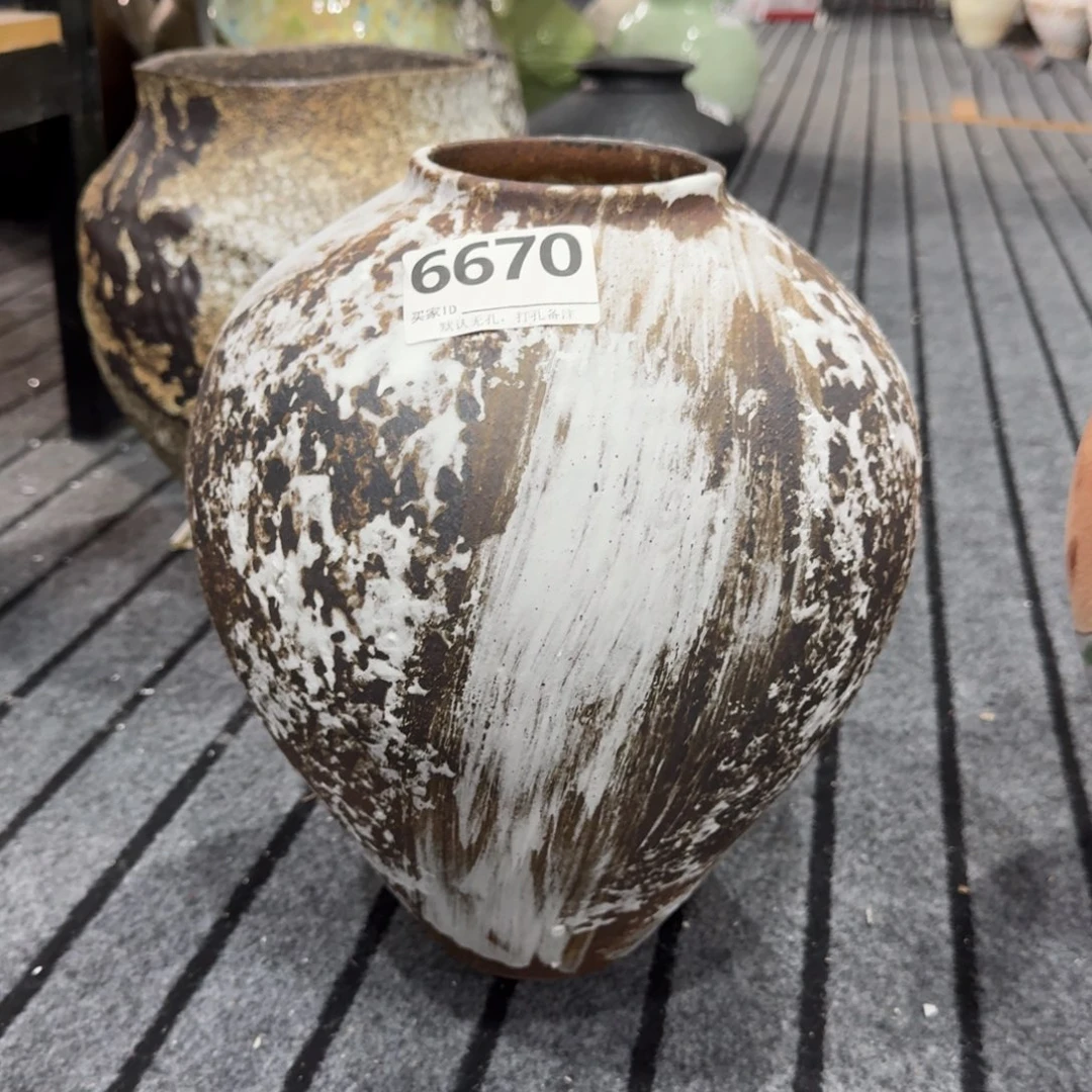 沈***心摆件景德镇高温花瓶高34口9默认无孔