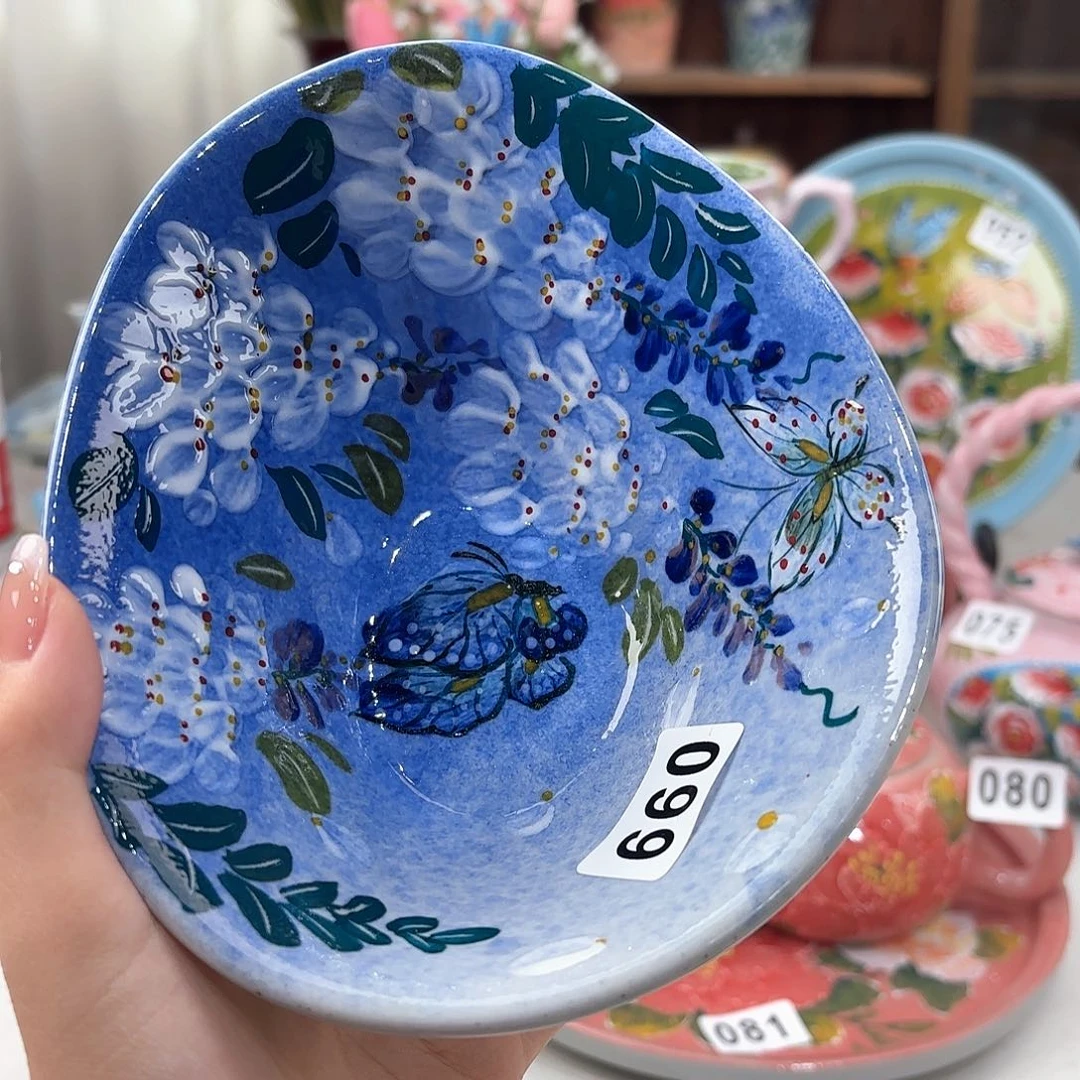 景德镇手绘高温釉下彩陶瓷茶具