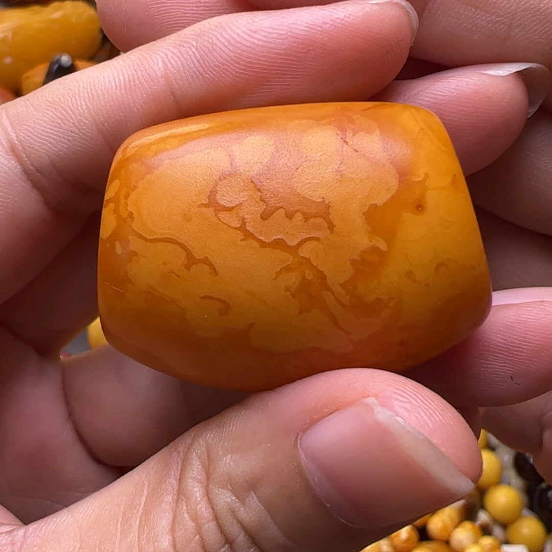 蜜蜡未镶嵌裸石管珠
