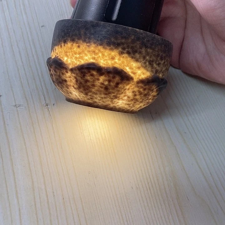 冰碛岩石雕茶杯莲花杯