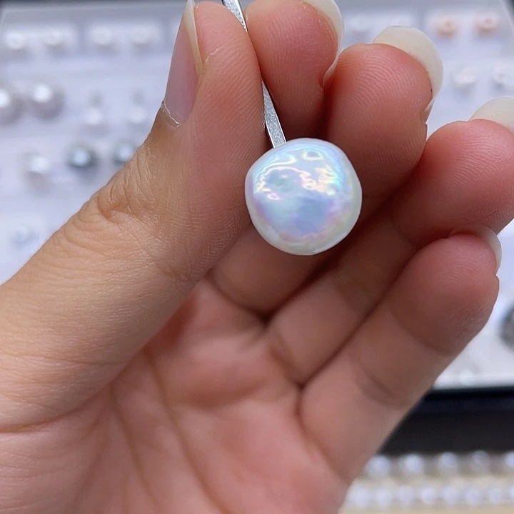 银S925镶嵌淡水珍珠颈饰