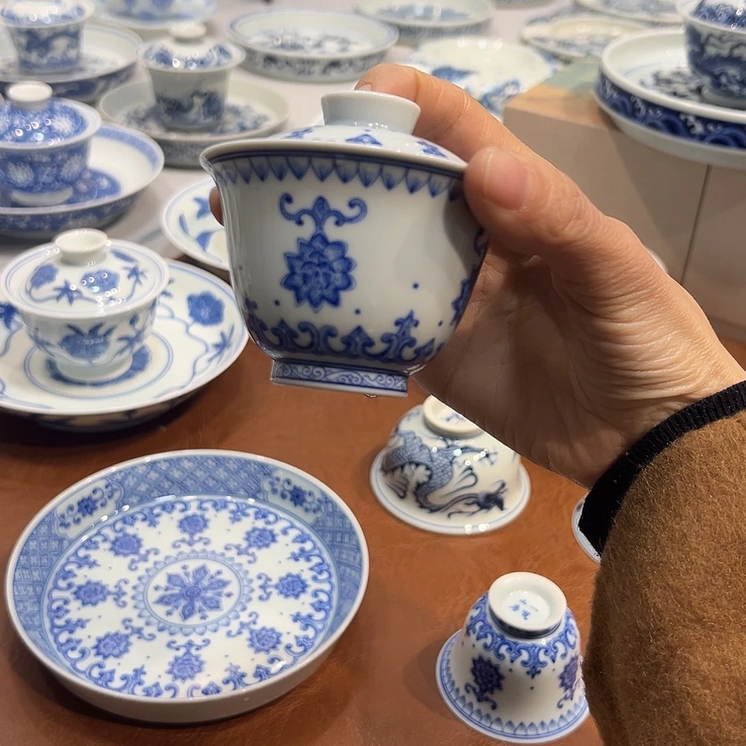 盖碗莲花宝相盖碗90毫升