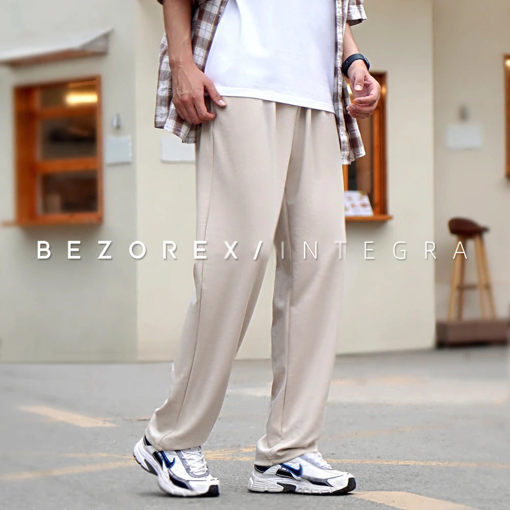 BEZOREX【莱赛尔天丝】 高端百搭休闲秋冬直筒垂感宽松男士休闲裤