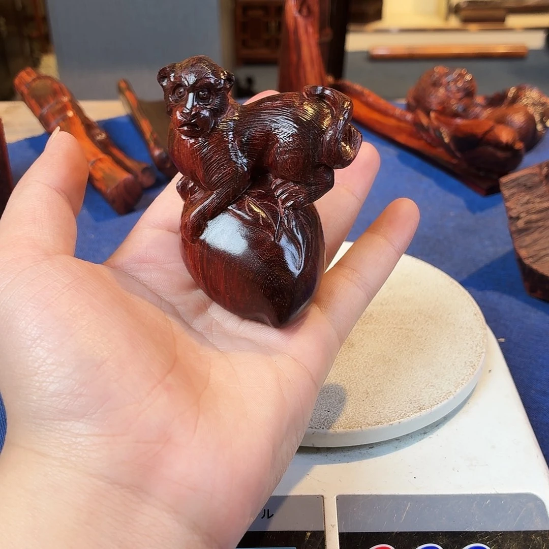 果***岭紫檀木类端景台紫檀