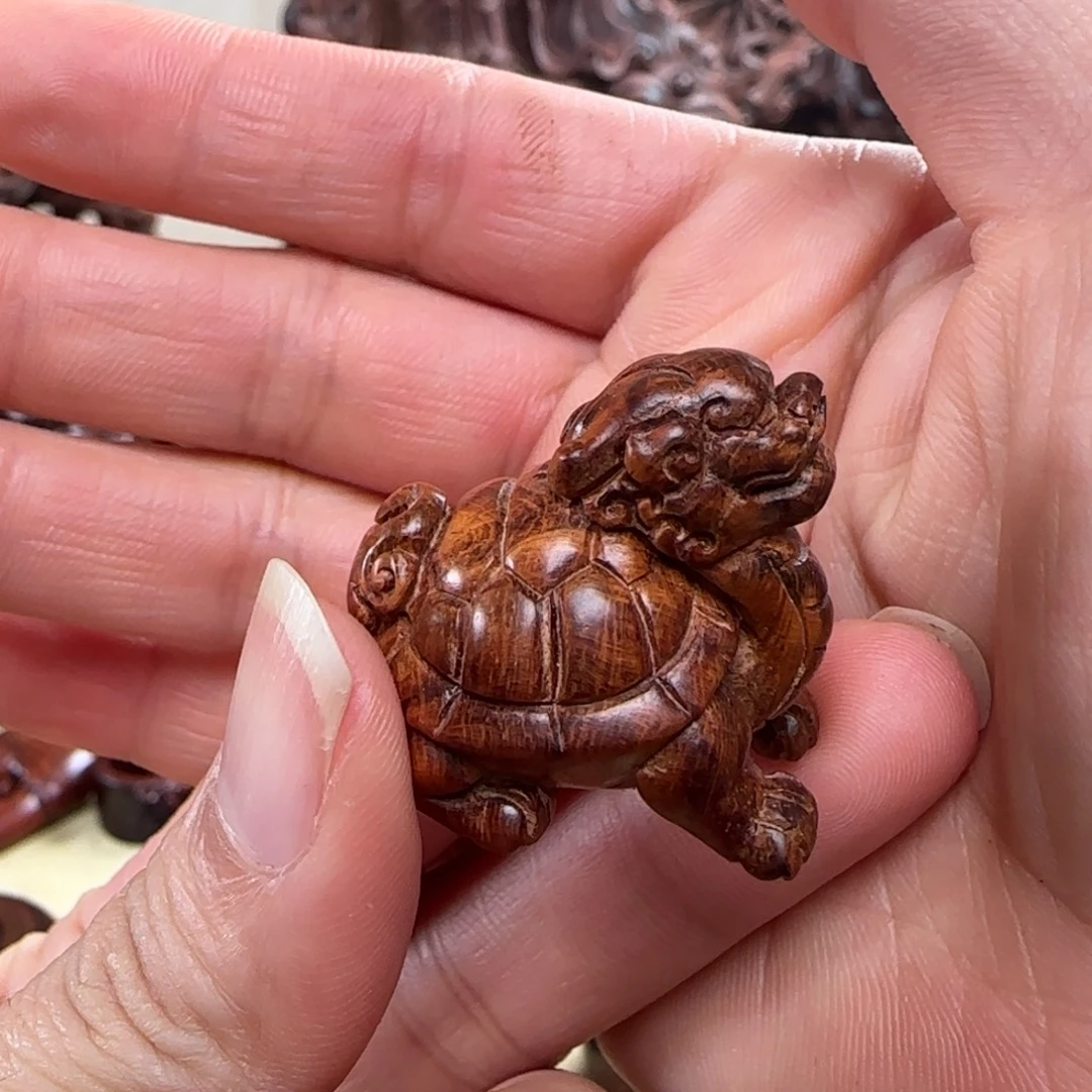 把件黄花梨/降香黄檀龙龟 小吊坠