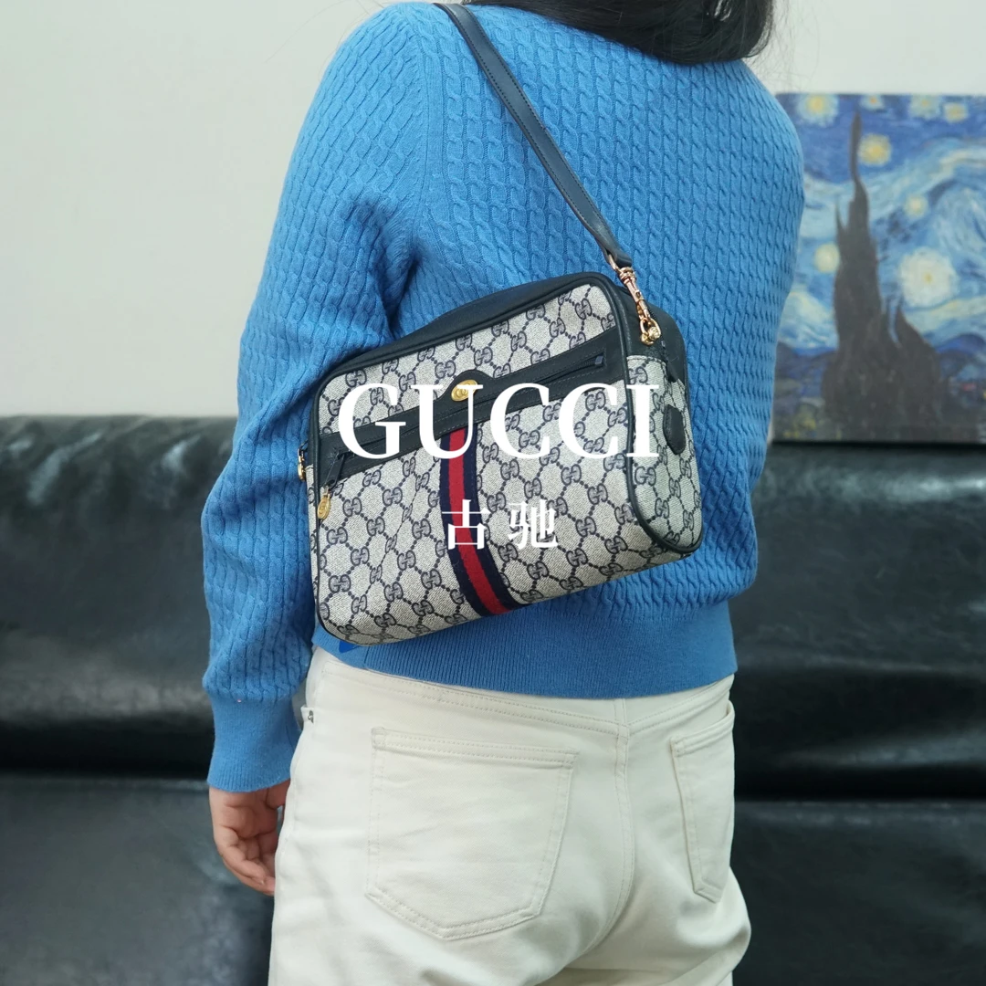 95新 GUCCI/古驰 老花单肩包/JJ01607780/7780