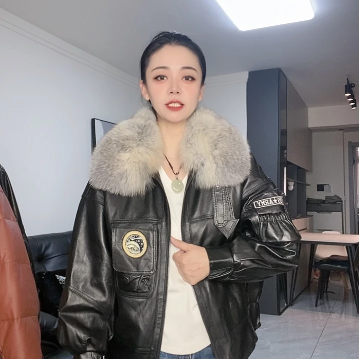 绵羊皮狐狸毛L130斤内