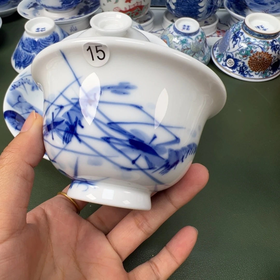 陶瓷景德镇纯手工纯手绘茶具木木15