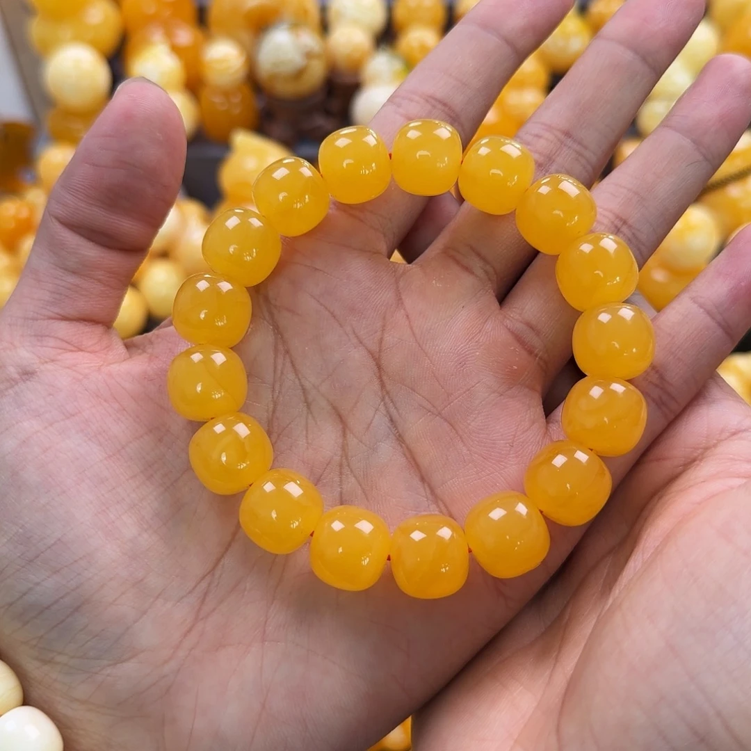 琥珀未镶嵌珠宝奇石14mm同料