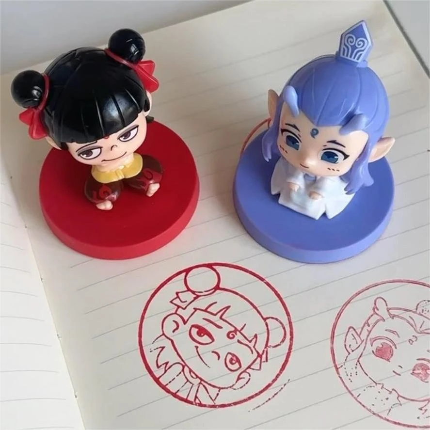 敖丙哪吒印章手办之魔童闹海盲盒系列公仔摆件敖光太乙真人同人