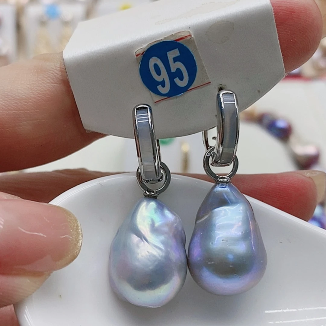 【闪购商品】淡水珍珠耳饰银S925镶嵌