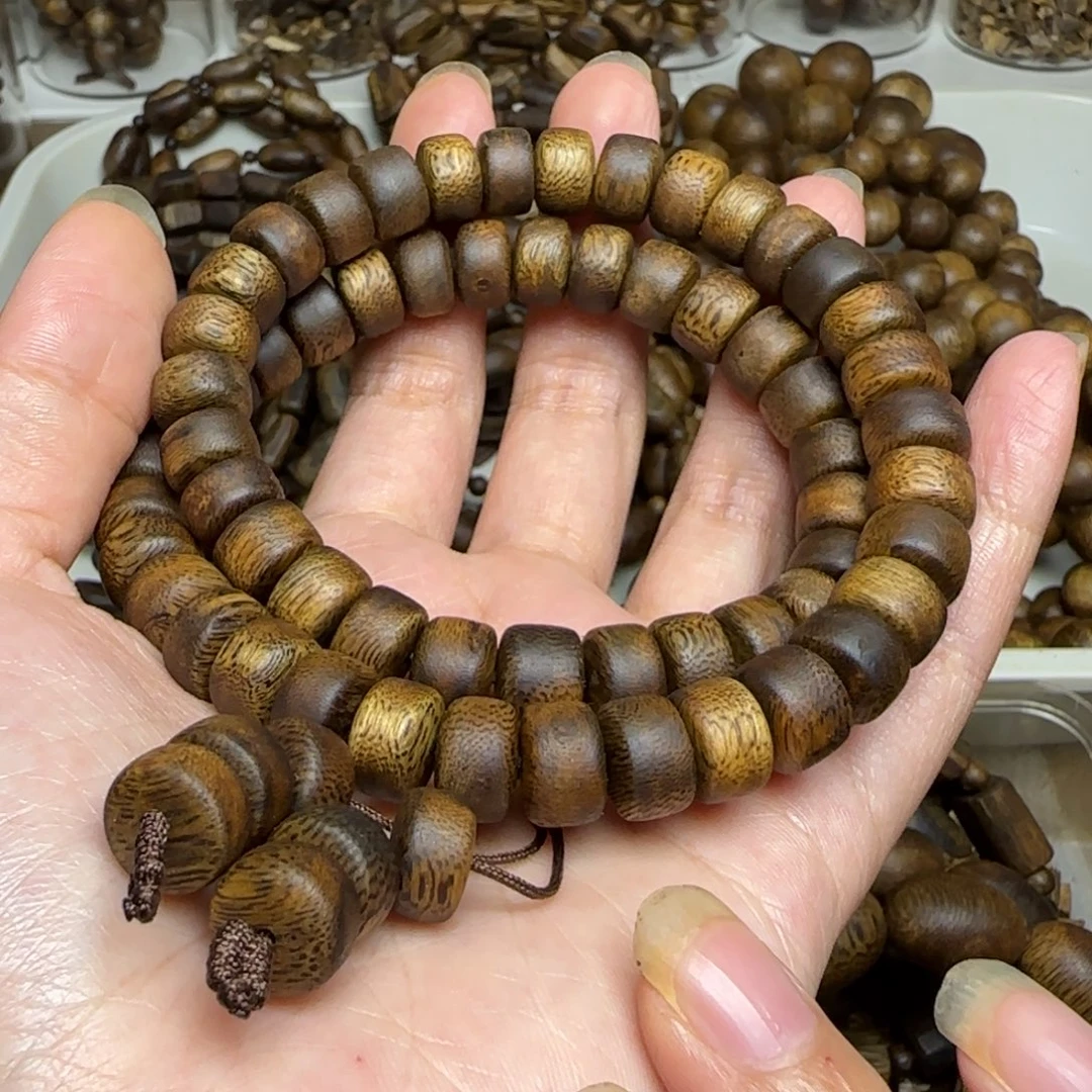 手串沉香双圈1.0规格算盘老料22.6克