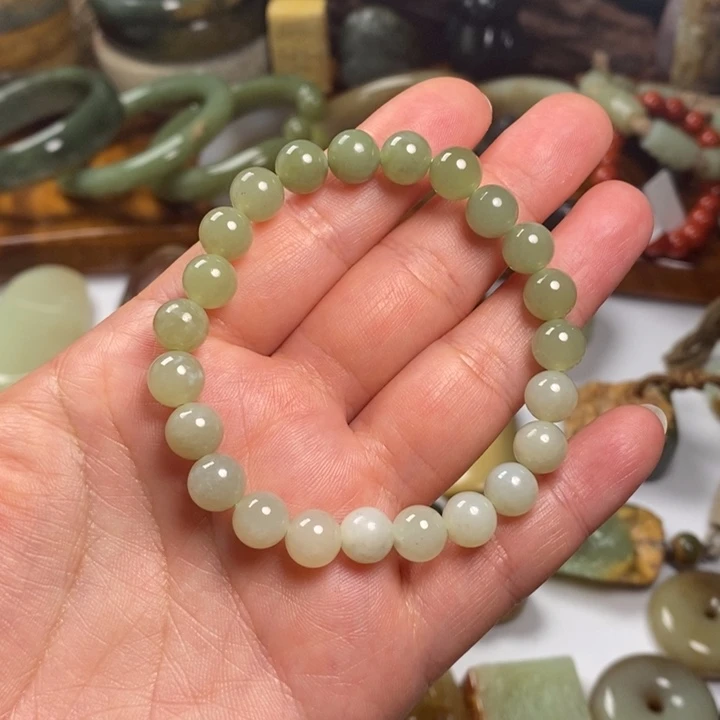 岫岩河磨玉（透闪石质玉）未镶嵌手镯