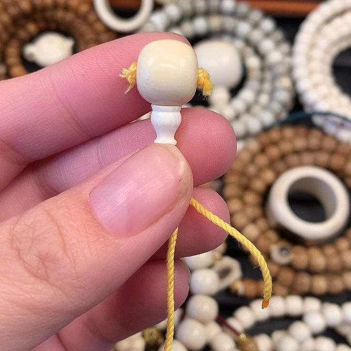 猛犸象牙手串/手链/手镯猛犸带皮三通