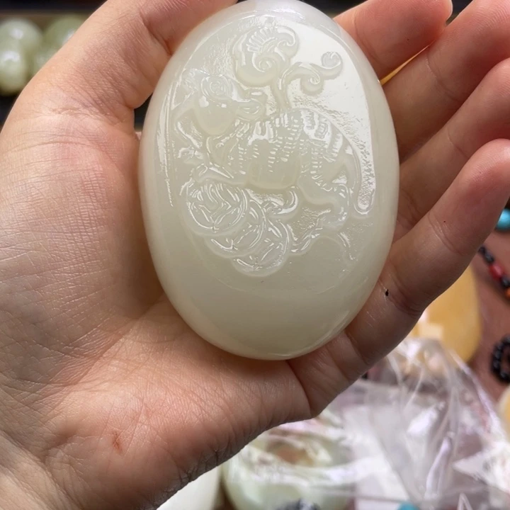 A***a石材天然古青石手把件