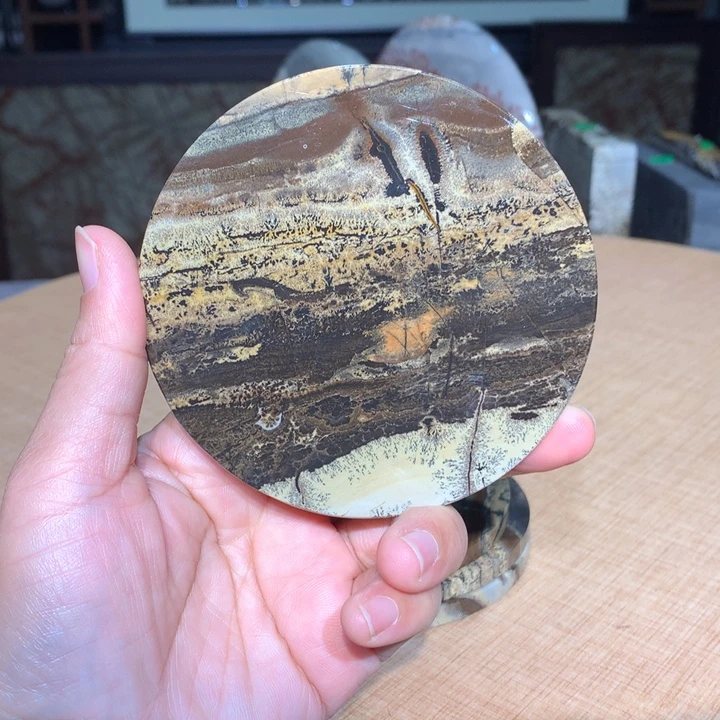 ，广西国画石摆件，收藏观赏