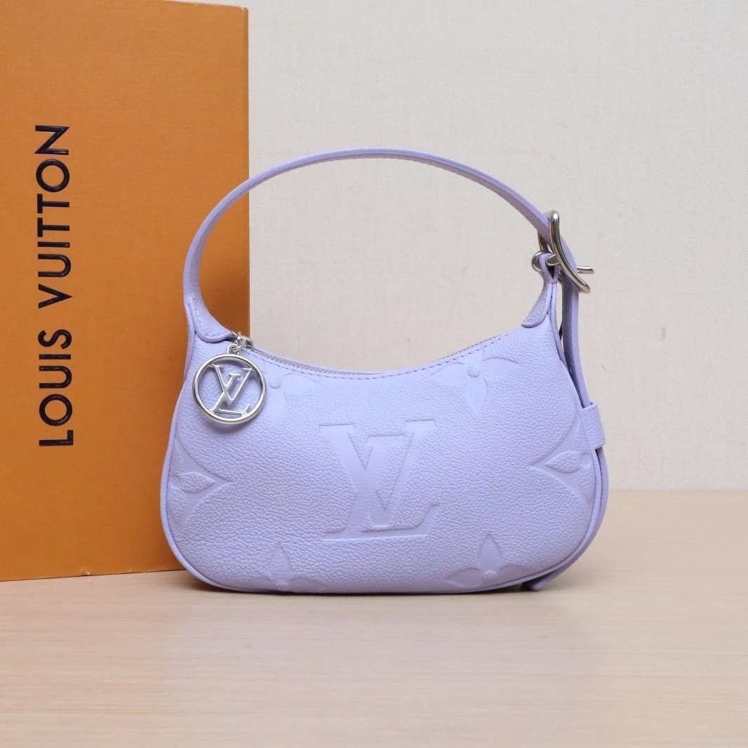 99新 LouisVuitton/路易威登 【娇】MoonMini紫色皮革C芯片 071791