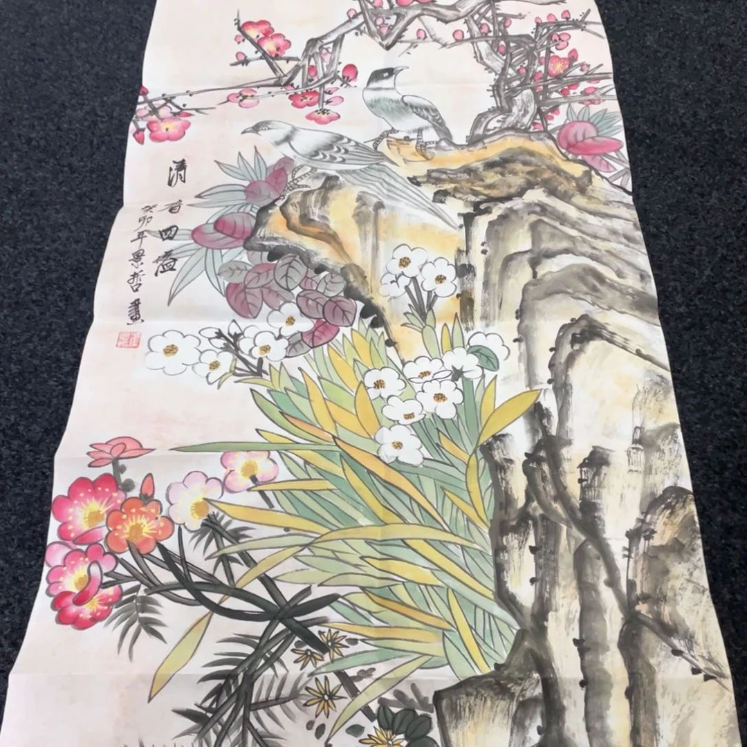 国画国画作品画心一张