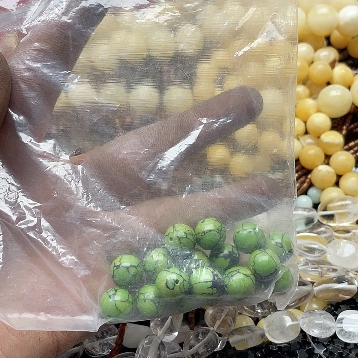 玛瑙/玉髓珠宝半成品未镶嵌姚*姚12mm18颗松石