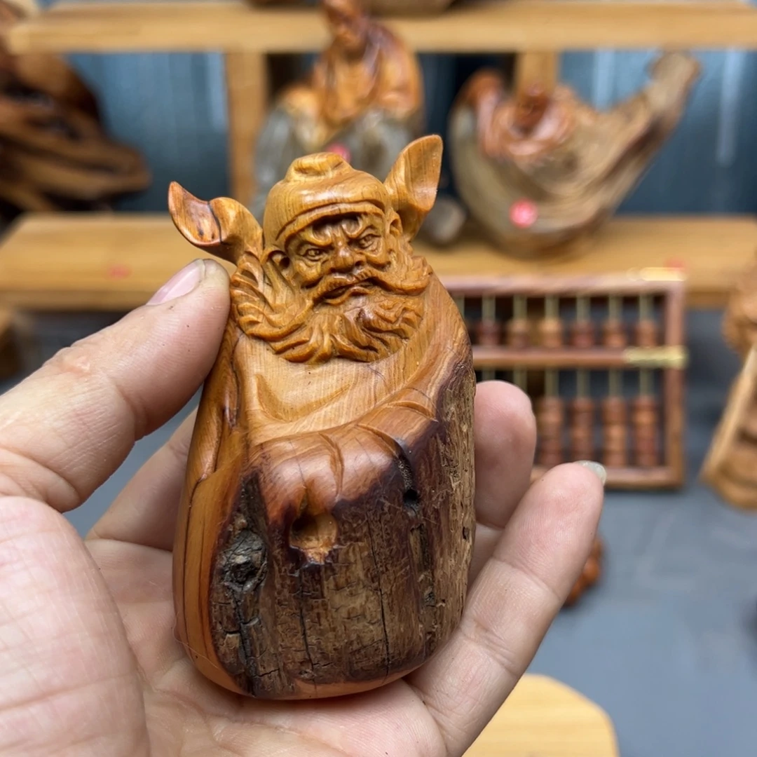 ****今木崖柏木摆件手把件