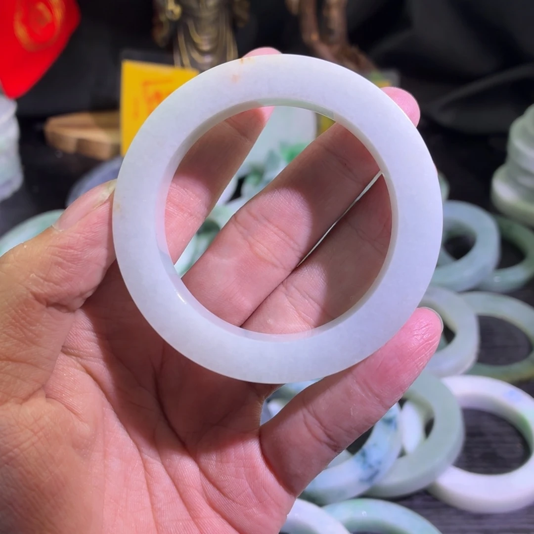 定制翡翠未镶嵌天然翡翠A货毛胚手镯定制