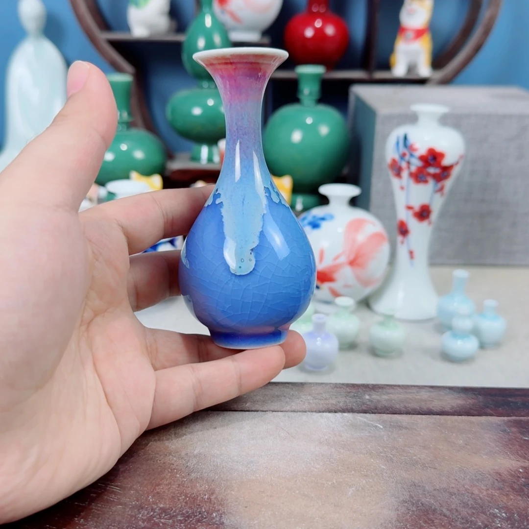 陶瓷手工小花器摆件