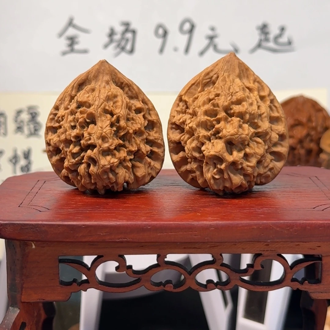 文玩核桃把件50号南疆边41肚40高46全品无药无修原生态